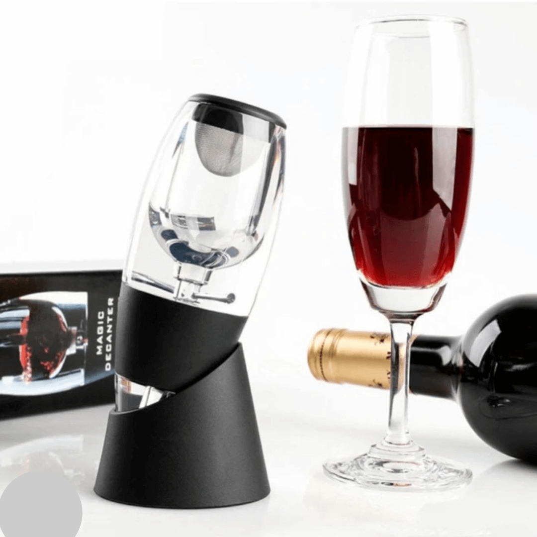 Weinbelüfter & Dekanter mit Filter und Ständer