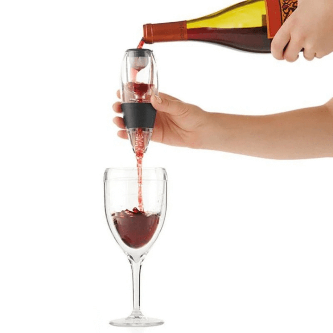 Weinbelüfter & Dekanter mit Filter und Ständer