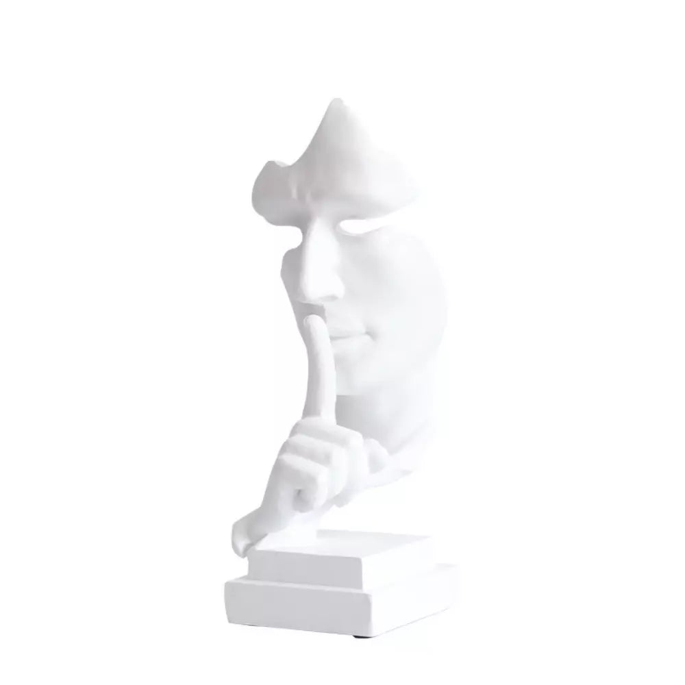 Dekorative Skulptur Stille ist Gold – Abstrakte Nordische Kunst