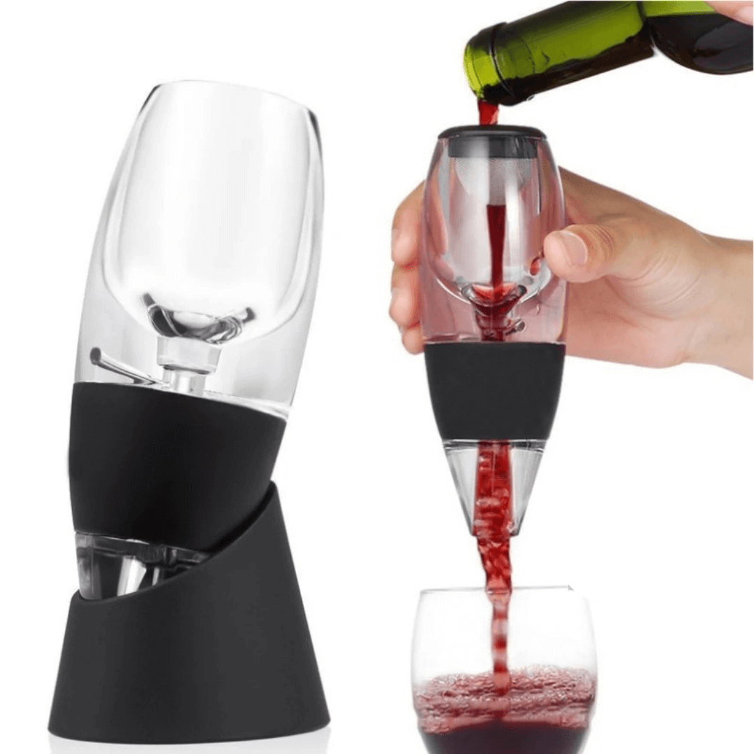 Weinbelüfter & Dekanter mit Filter und Ständer