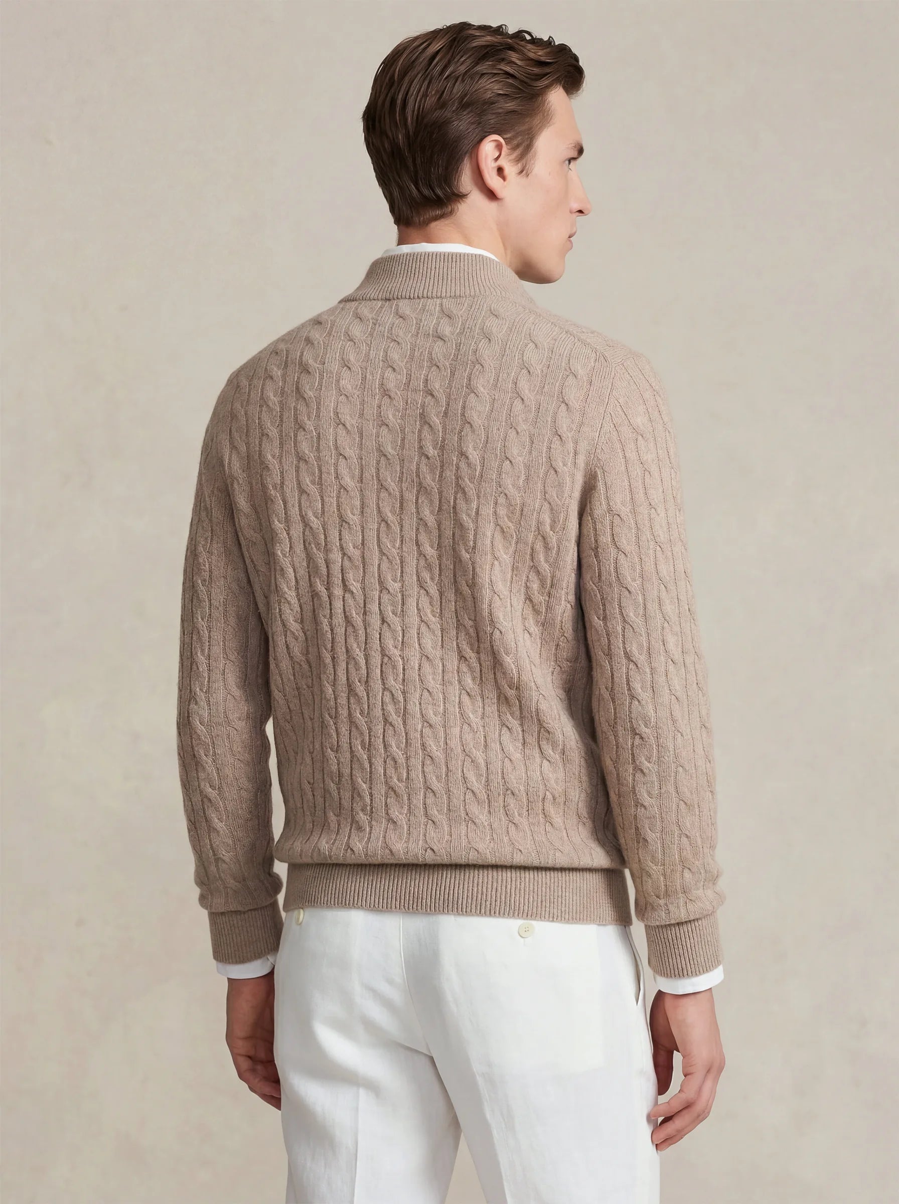 Suéter de Cashmere Bege