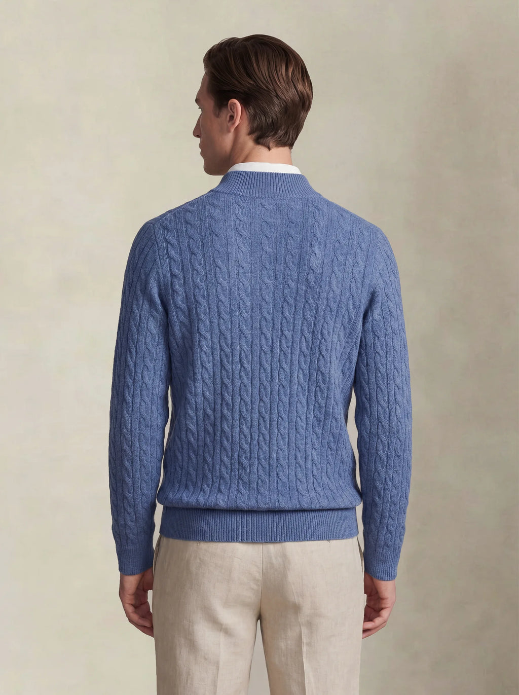 Suéter de Cashmere Azul Claro
