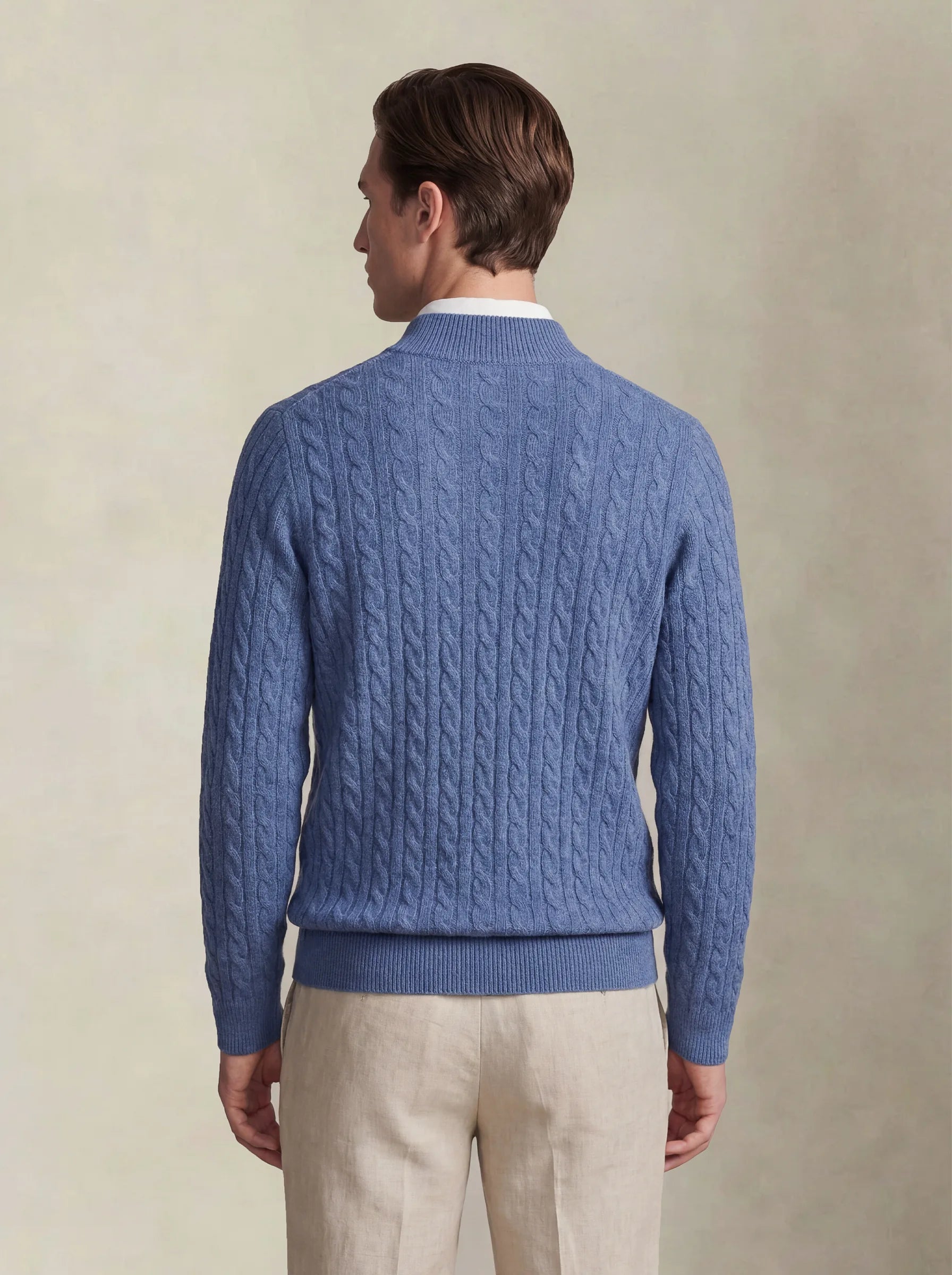 Suéter de Cashmere Azul Claro