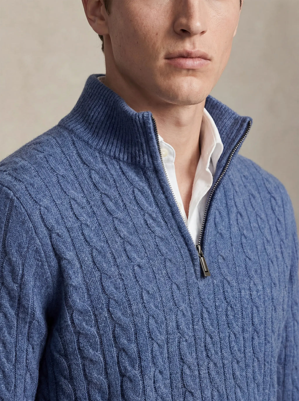 Suéter de Cashmere Azul Claro