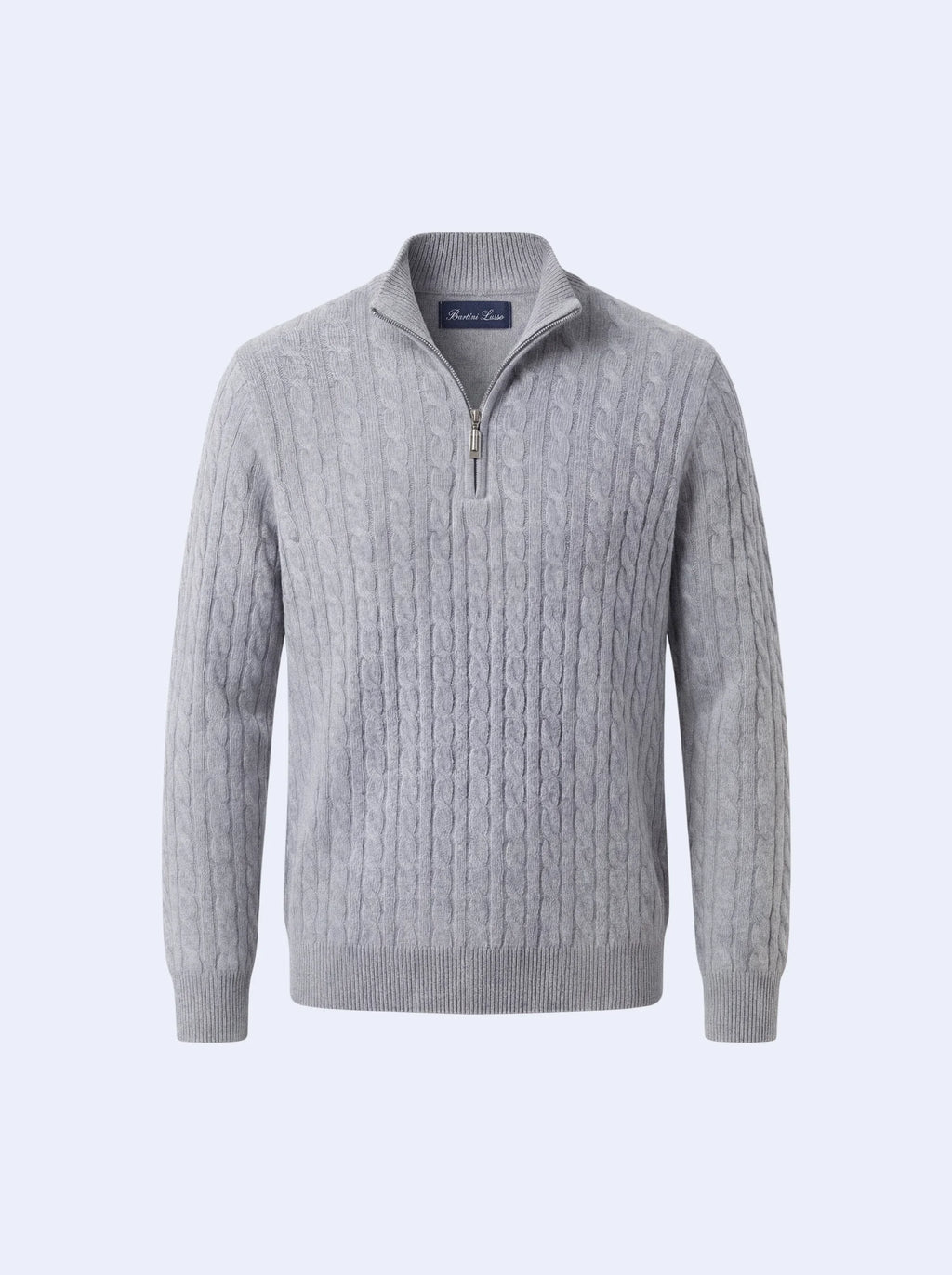 Suéter de Cashmere Cinza Claro