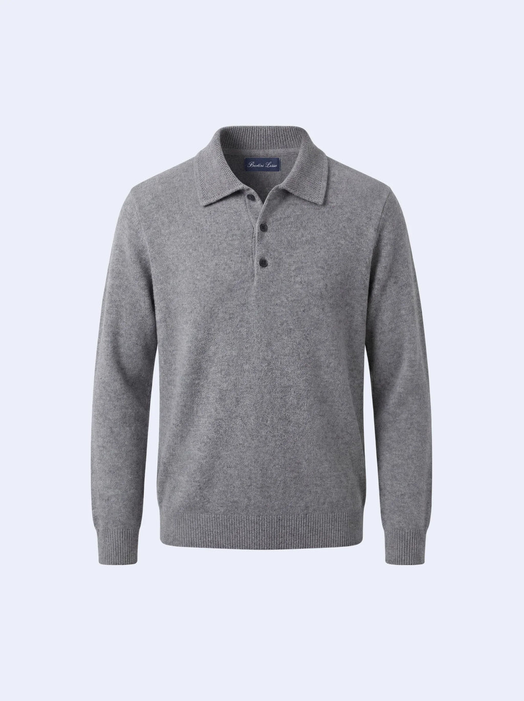Camisa Polo de Cashmere Cinza