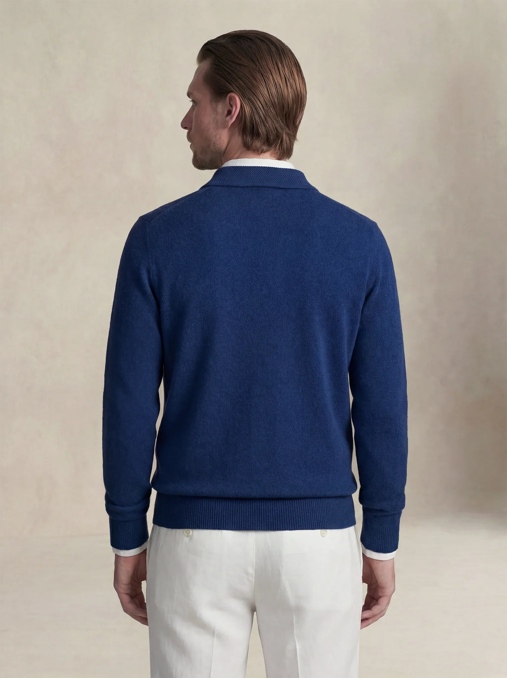 Camisa Polo de Cashmere Oceano