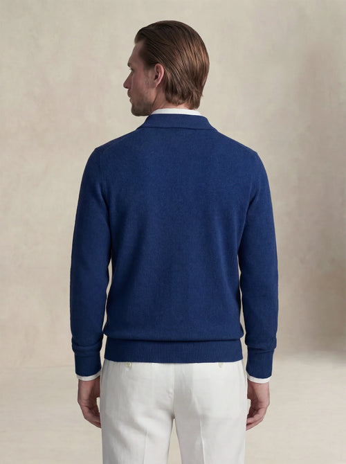Camisa Polo de Cashmere Oceano