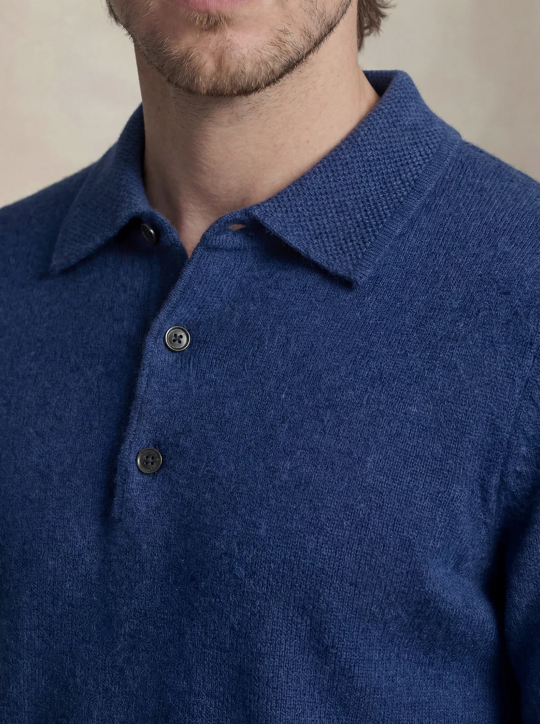 Camisa Polo de Cashmere Oceano