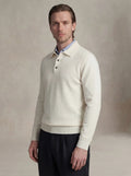 Camisa Polo de Cashmere Off-White