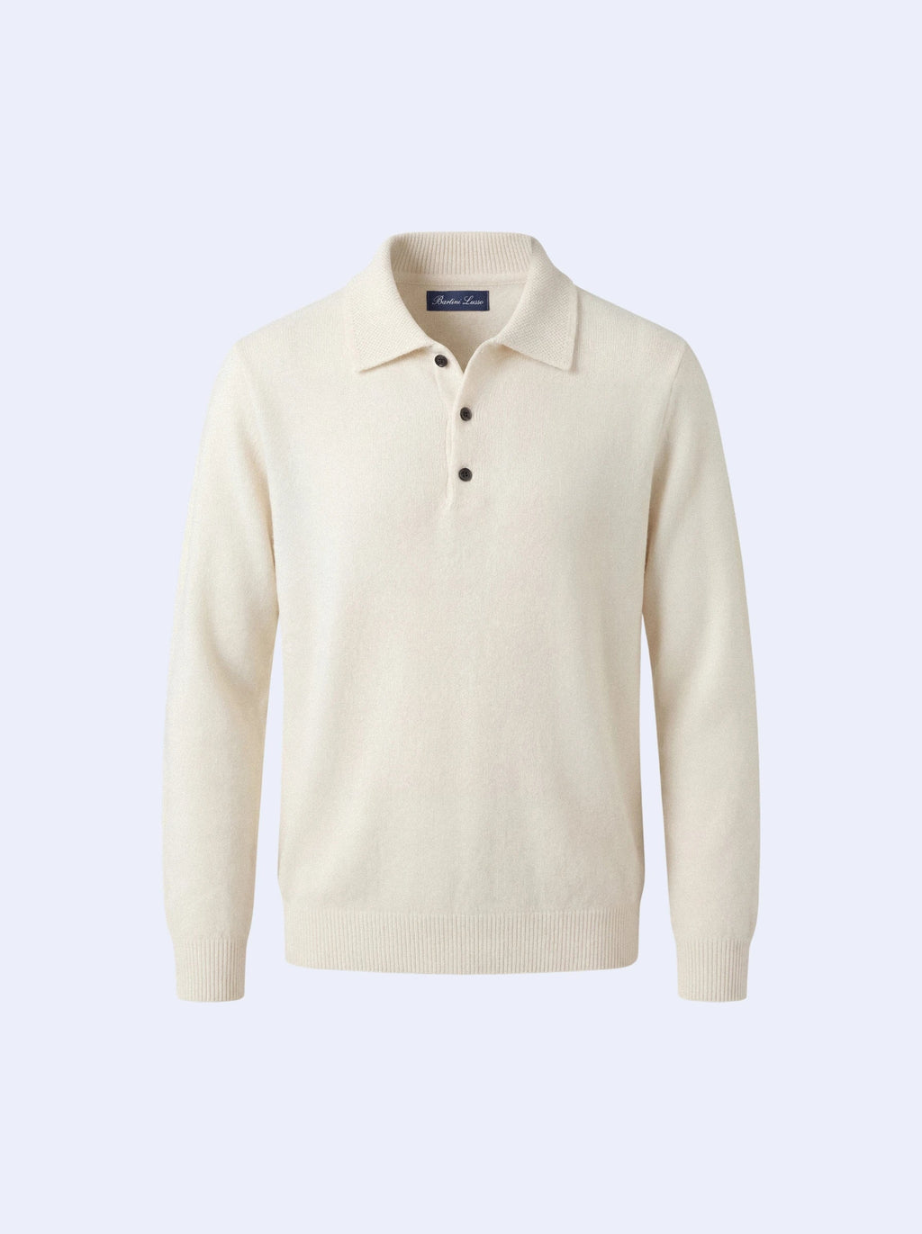 Camisa Polo de Cashmere Off-White