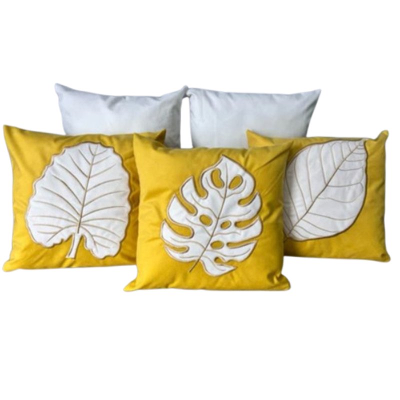 Conjunto 5 Capas de Almofada Bordada Boho Chic