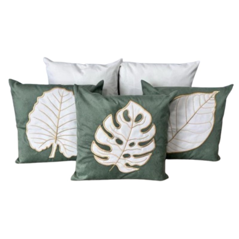 Conjunto 5 Capas de Almofada Bordada Boho Chic