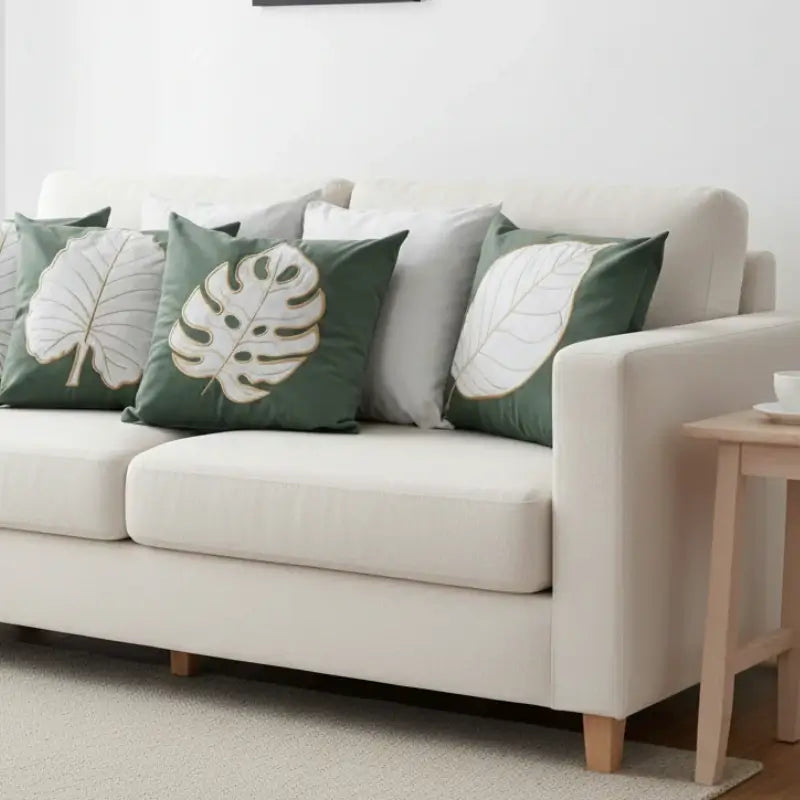 Conjunto 5 Capas de Almofada Bordada Boho Chic