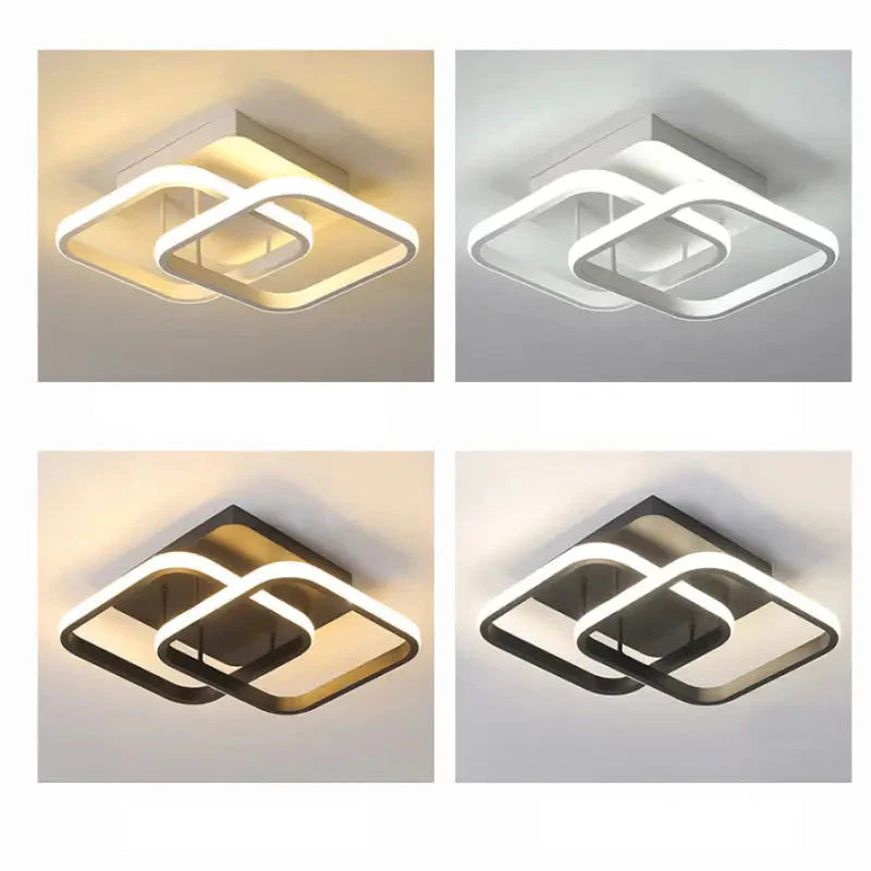 Moderne LED-Deckenleuchte mit einstellbaren Lichtfarben (Bivolt)