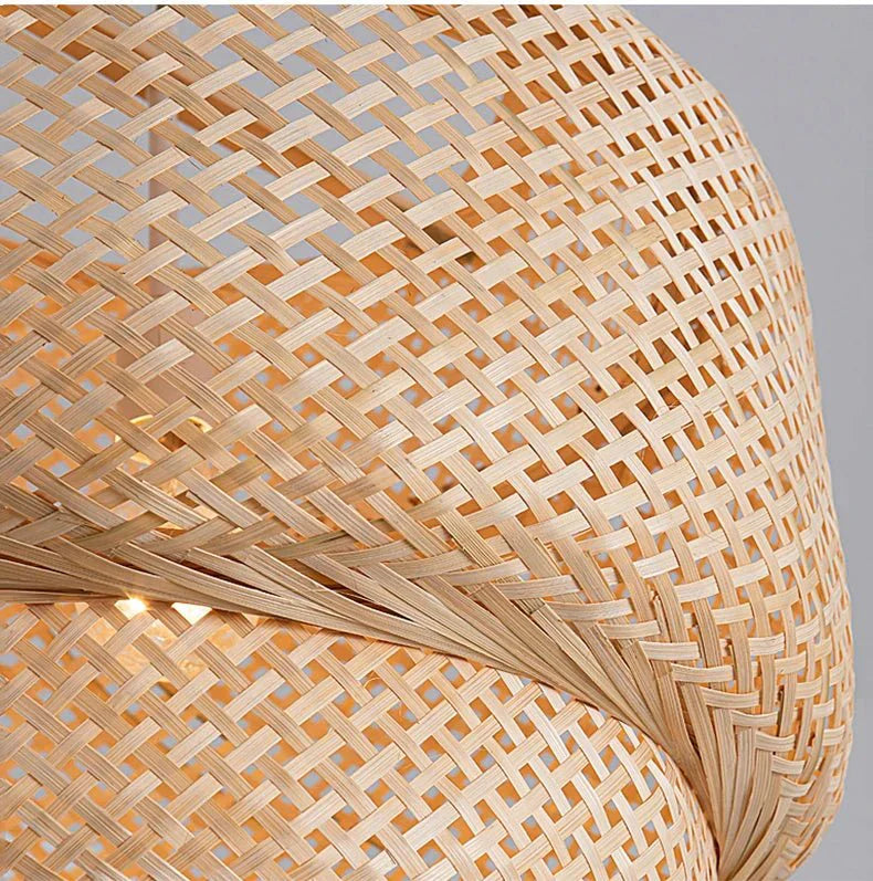 Rattan Pendelleuchte für Wohnzimmer