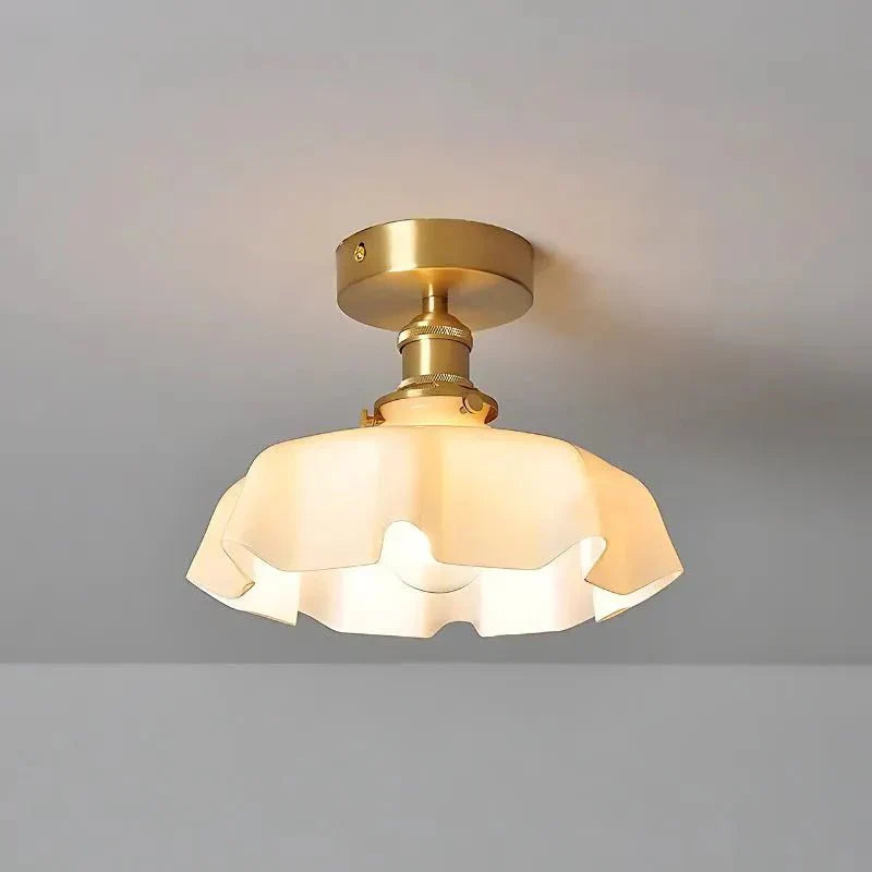 Retro Deckenleuchte aus Glas