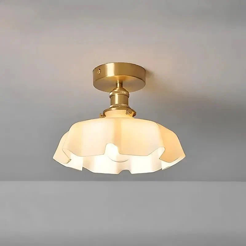 Retro Deckenleuchte aus Glas