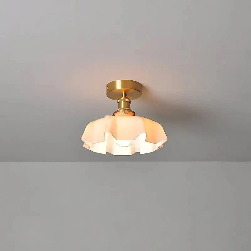Retro Deckenleuchte aus Glas