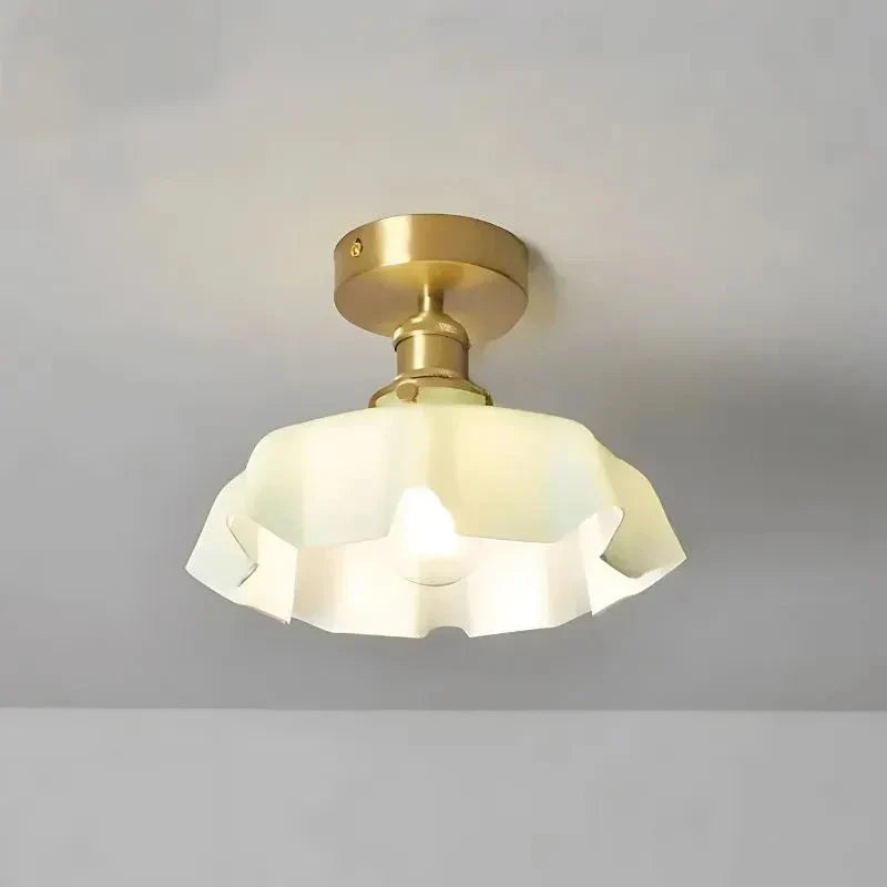 Retro Deckenleuchte aus Glas