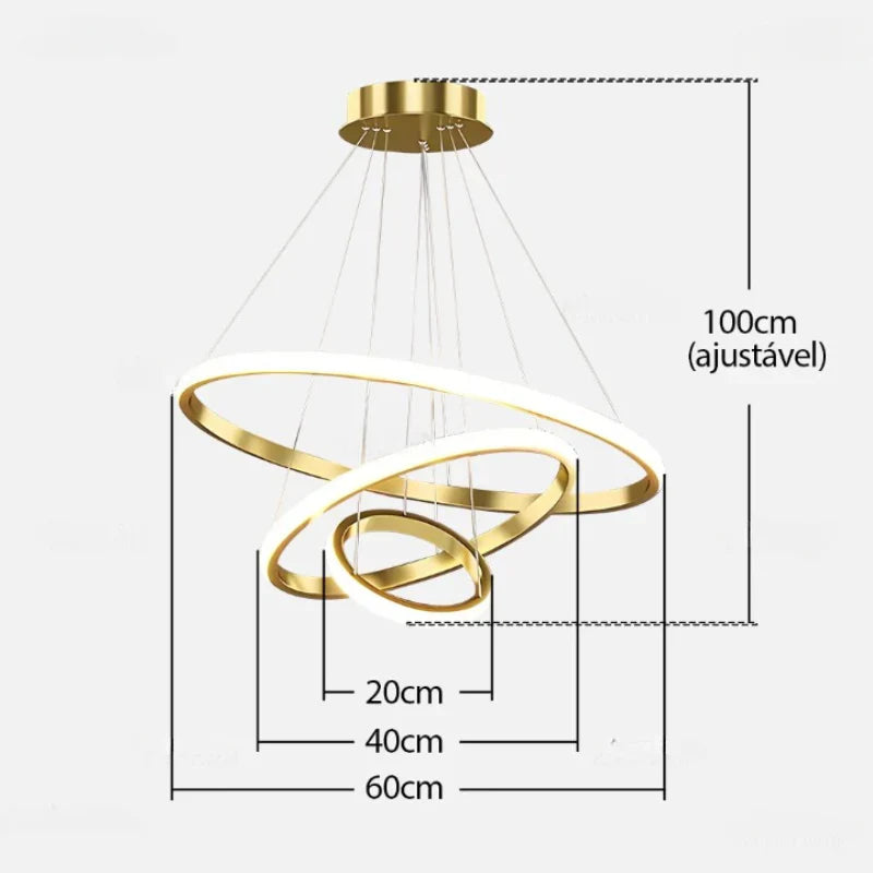 Modernes LED-Deckenlicht mit anpassbarem Design
